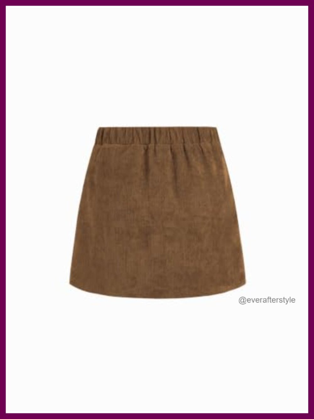 Mini Skort with Built-In Shorts Corduroy A-Line Side Slit Summer Casual - Picture 5 of 5